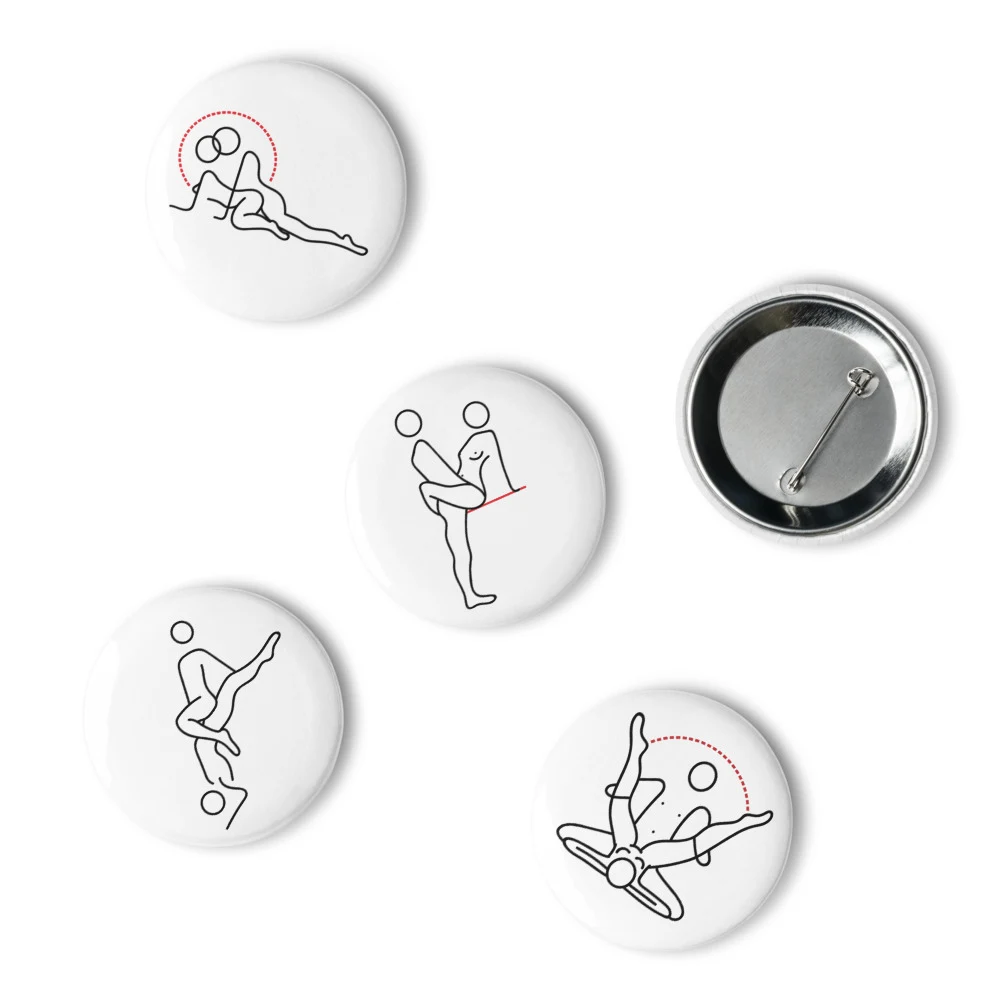 Kamasutra Cute - Set of pin buttons thumbnail 2