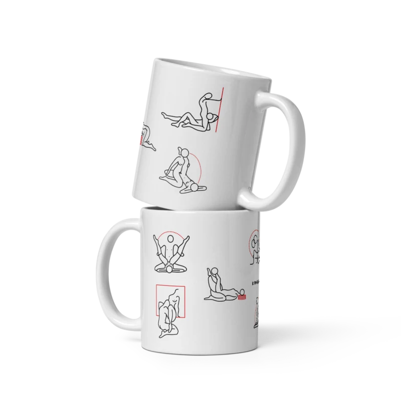 Kamasutra Cute - White glossy mug thumbnail 2